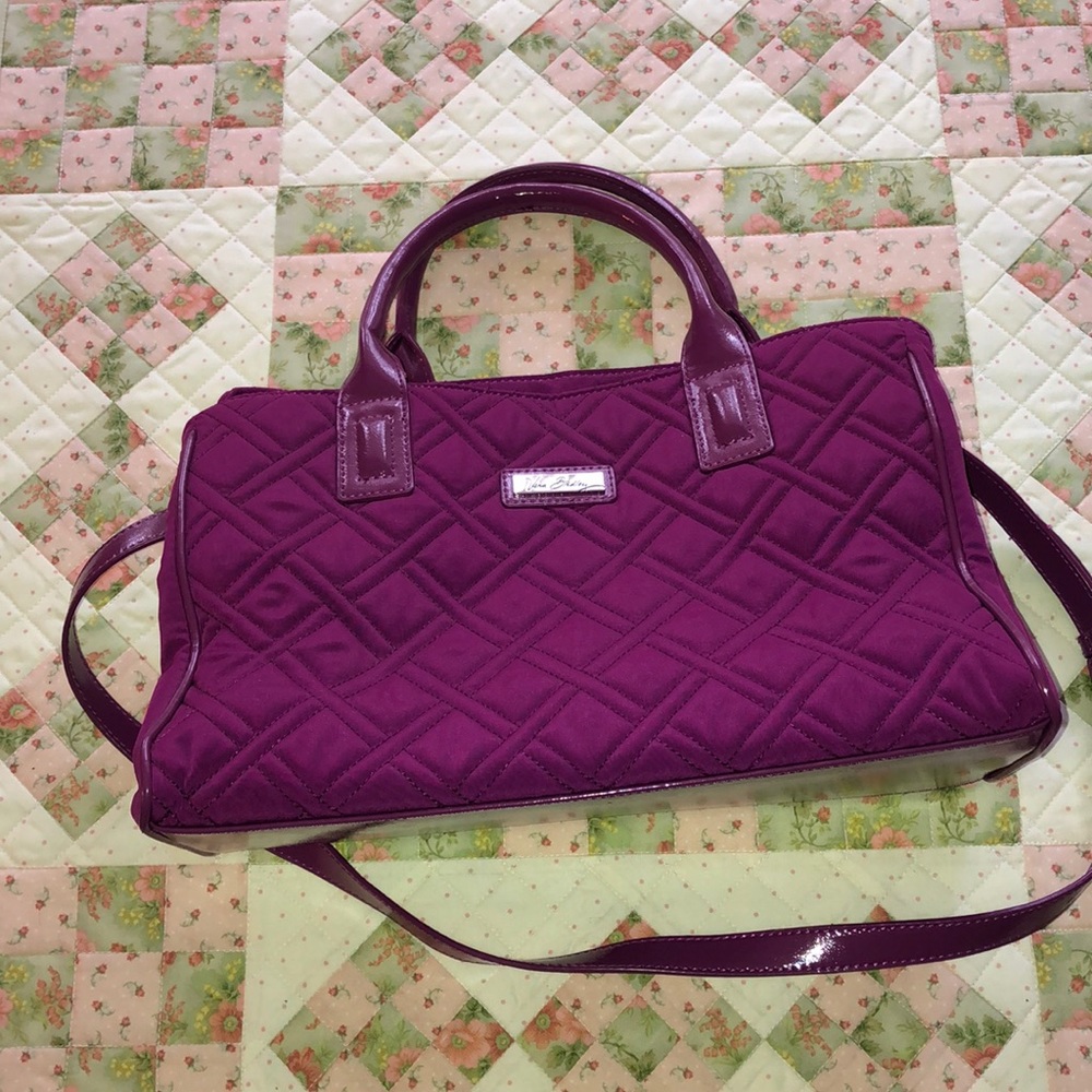 Vera Bradley Microfiber Triple Compartment Satchel